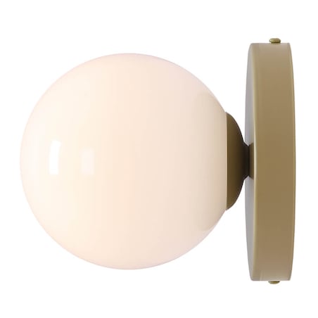 Okrągły kinkiet ścienny BALL 1126C12_S Aldex szklany biały pistacjowy