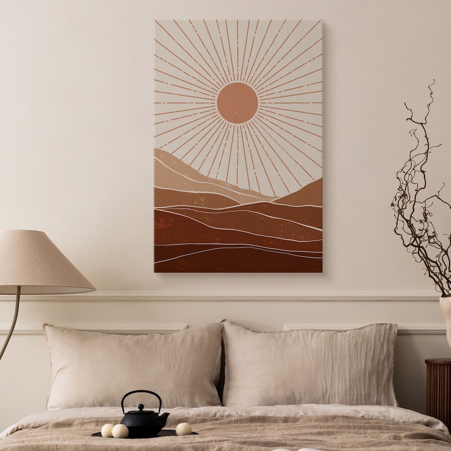 Obraz Azteckie Słońce Promienie 80x120cm