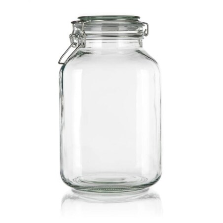 SŁOIK SZKLANY z klipsem hermetyczny na przetwory ogórki papryka jedzenie 3L