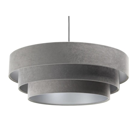 Lampa wisząca TRIO szara/srebrna