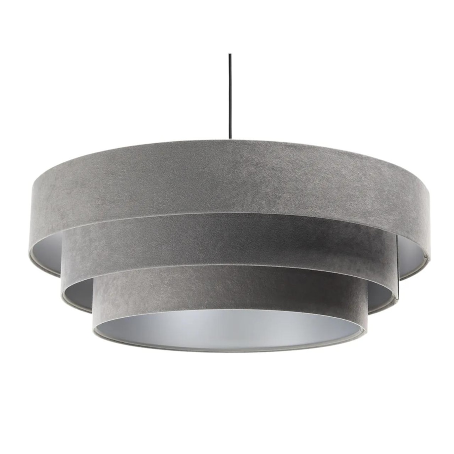 Lampa wisząca TRIO szara/srebrna