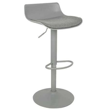 Szary hoker Snap Bar Tap z podnóżkiem poduszka regulacja