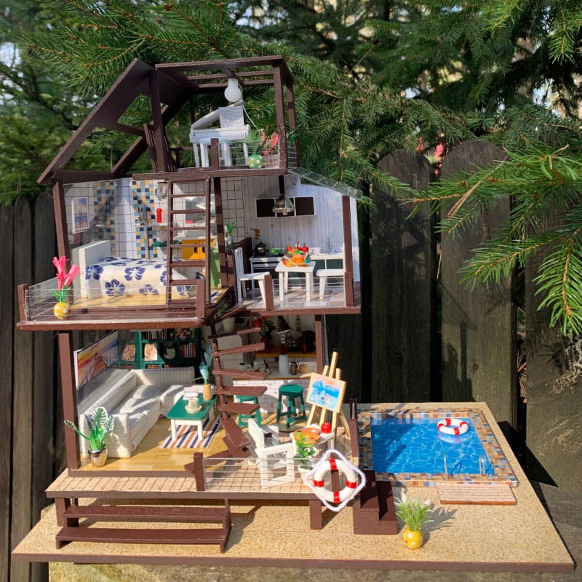 Miniaturowy domek - Zielone Seattle