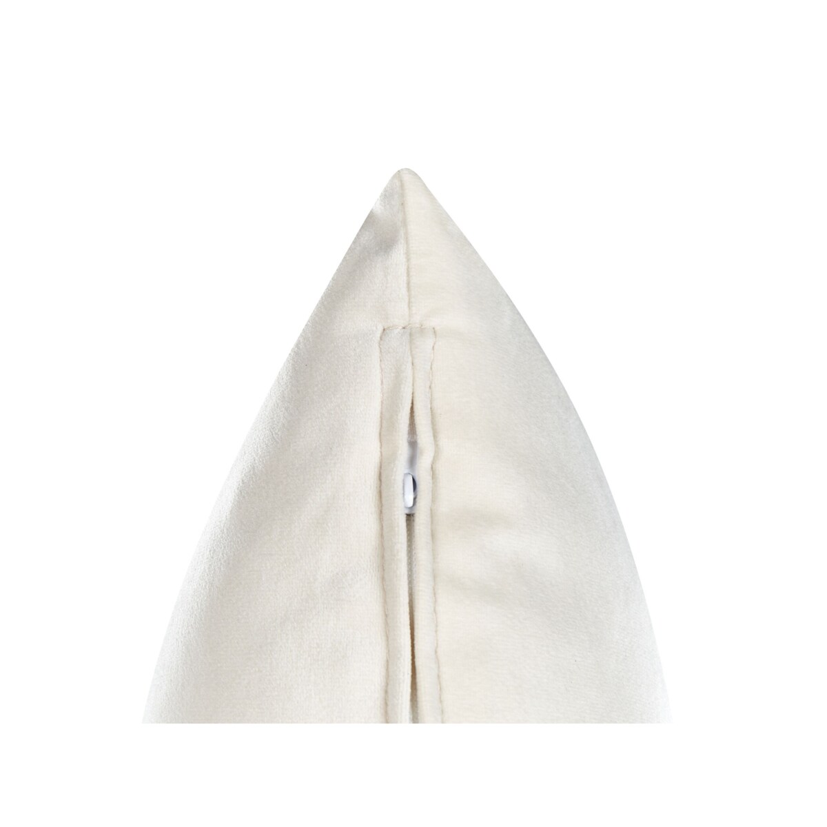 Szezlong welurowy prawostronny kremowy CHAUMONT