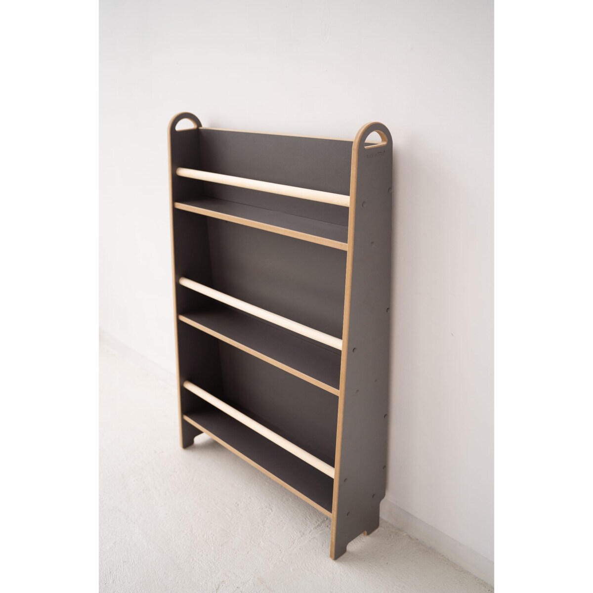 SLIM - wąska biblioteczka do ściany - szara