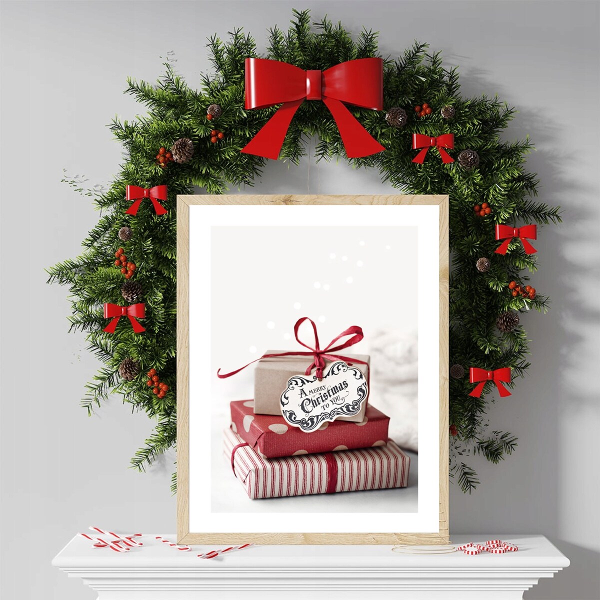Poster Story, Plakat, Obraz - Prezenty Świąteczne, wymiary 50 x 70 cm