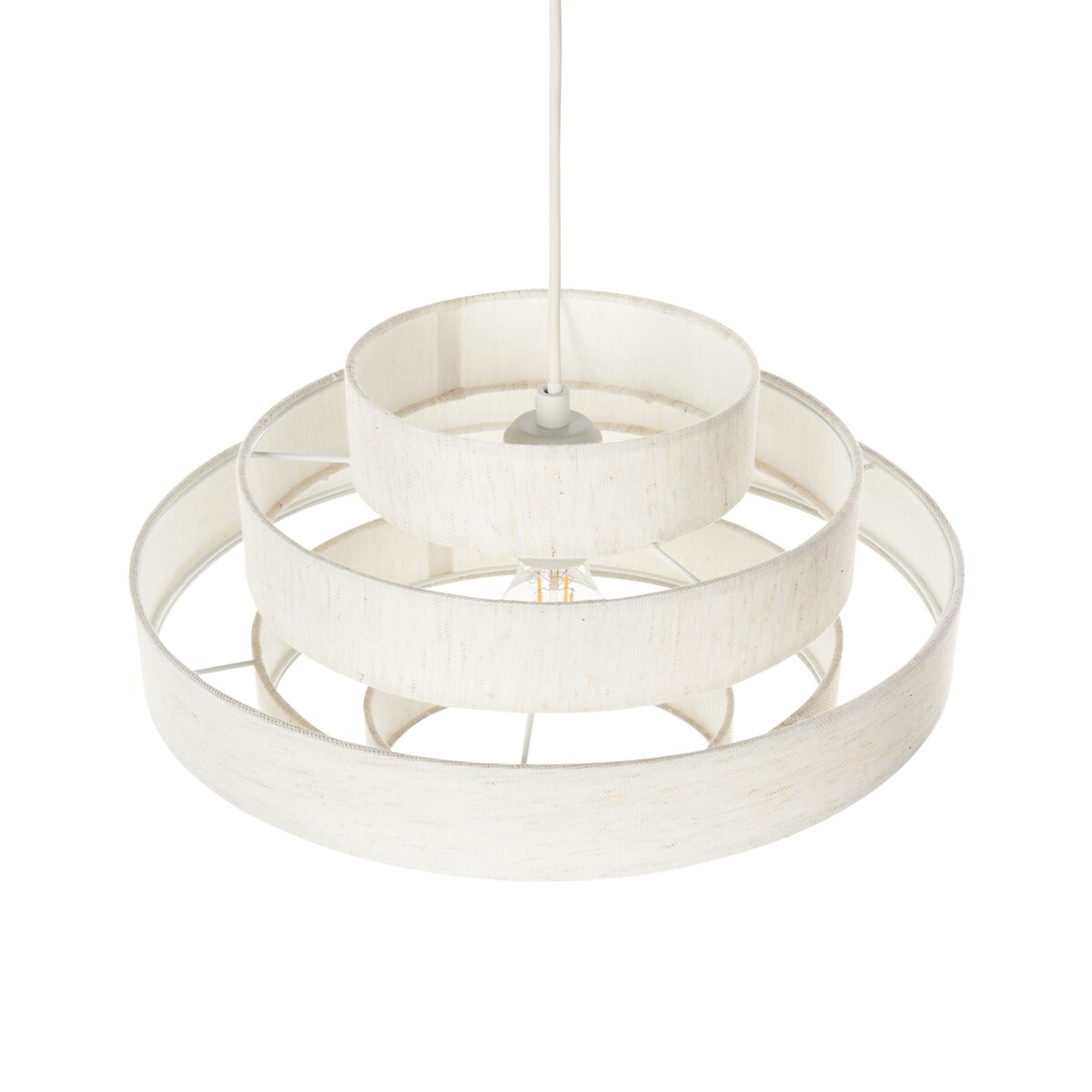 Lampa wisząca EREBATO Len Złamana biel