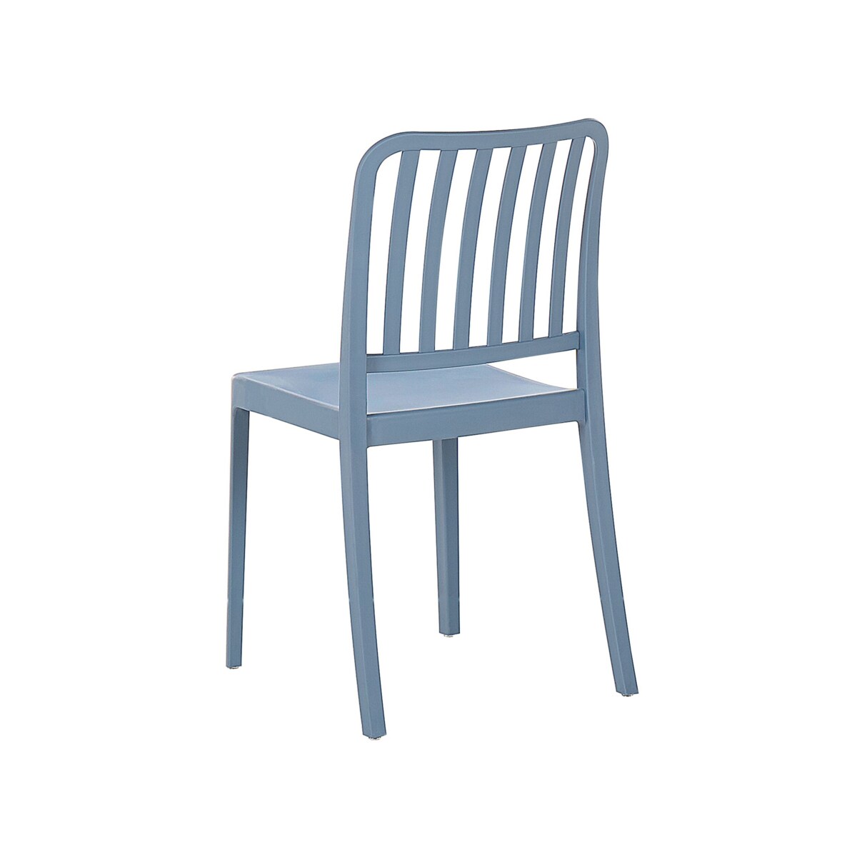 Zestaw 4 krzeseł ogrodowych niebieski SERSALE