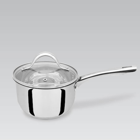 Rondel stalowy z pokrywką na indukcję gaz 16cm 1.8L MAESTRO