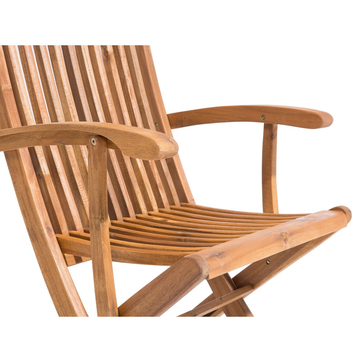 Zestaw 2 krzeseł ogrodowych drewniany MAUI