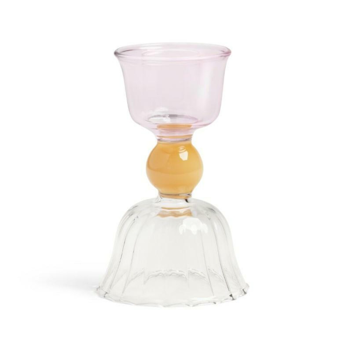 &k Amsterdam - Szklany świecznik Perle,mały