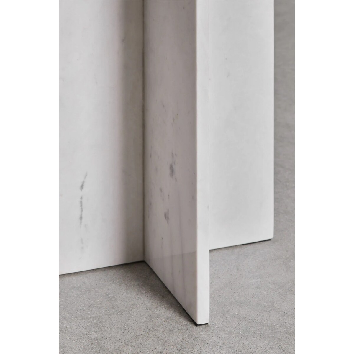 Stolik pomocniczy, biały marmur Banswara, Ø35 cm, Mencia