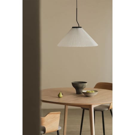 Lampa wisząca biało-czarna Plisse