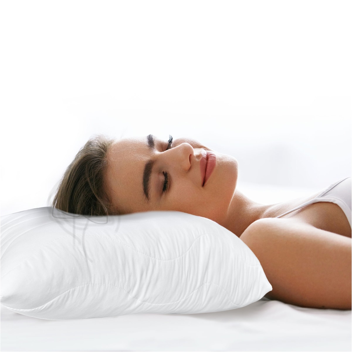 Poduszka Do Spania 70X80 Pikowana Antyalergiczna Mikrofibra Oddychająca