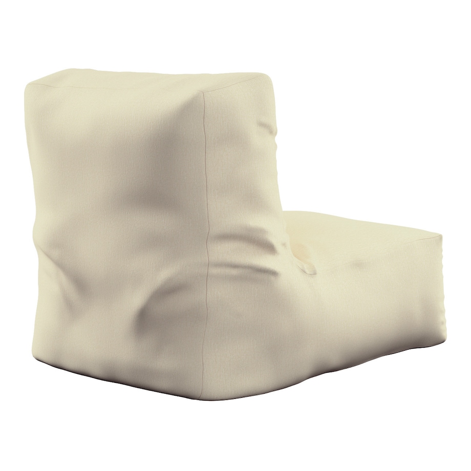 Pufa - fotel, kremowy szenil, 67 x 31 x 75 cm, Chenille