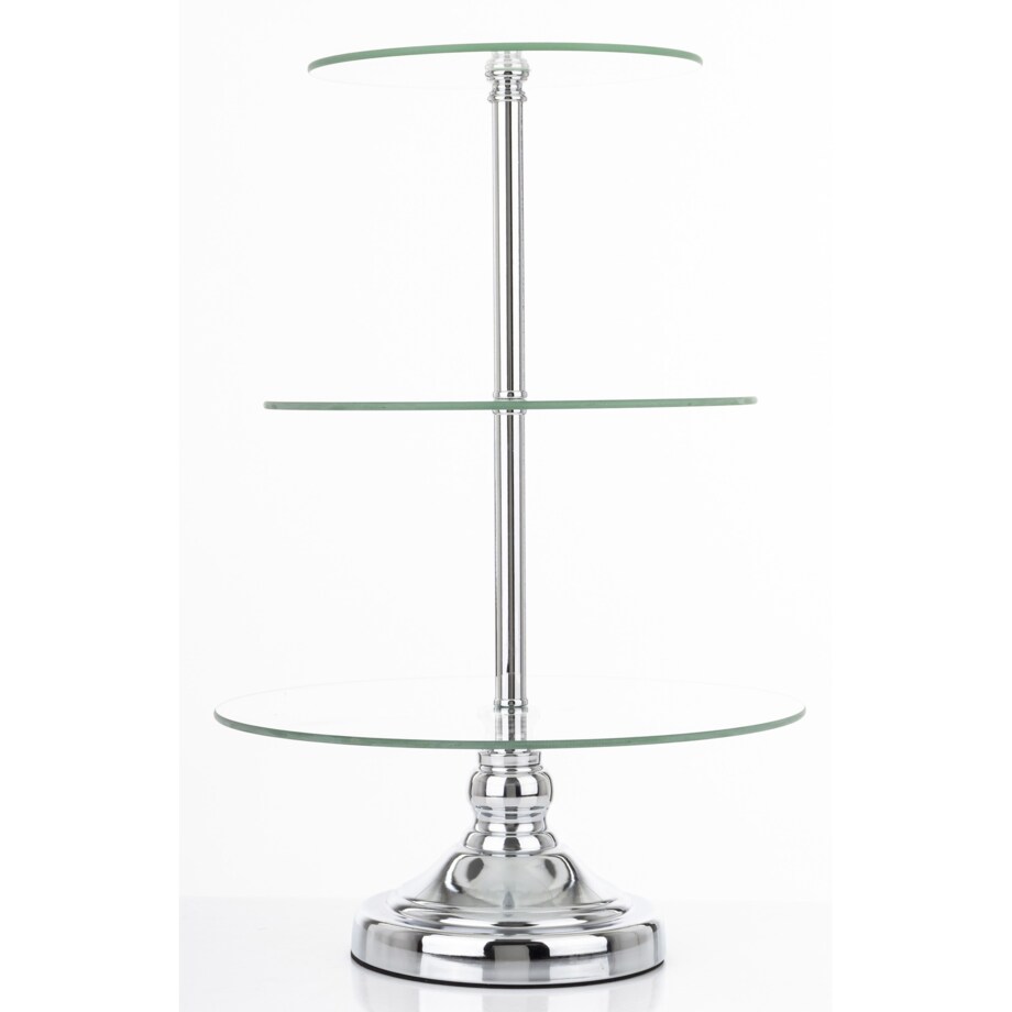 Patera szklana 3-poziomy 49x29,5x29,5 cm big