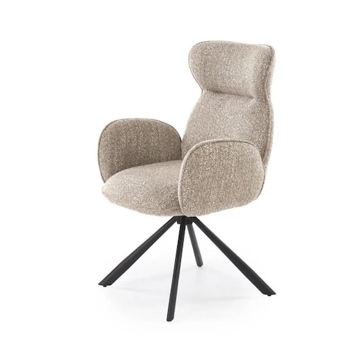 Krzesło tapicerowane K571 beżowe obracane