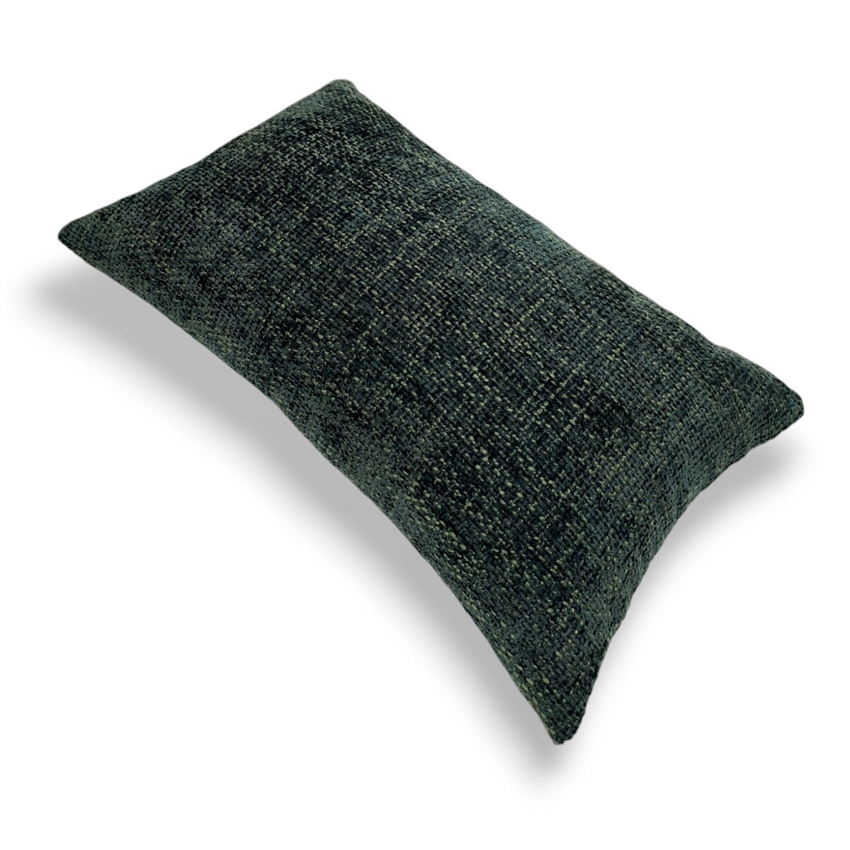 Ciemnozielony zestaw trzech poduszek dekoracyjnych - Kwiaty Lotosu