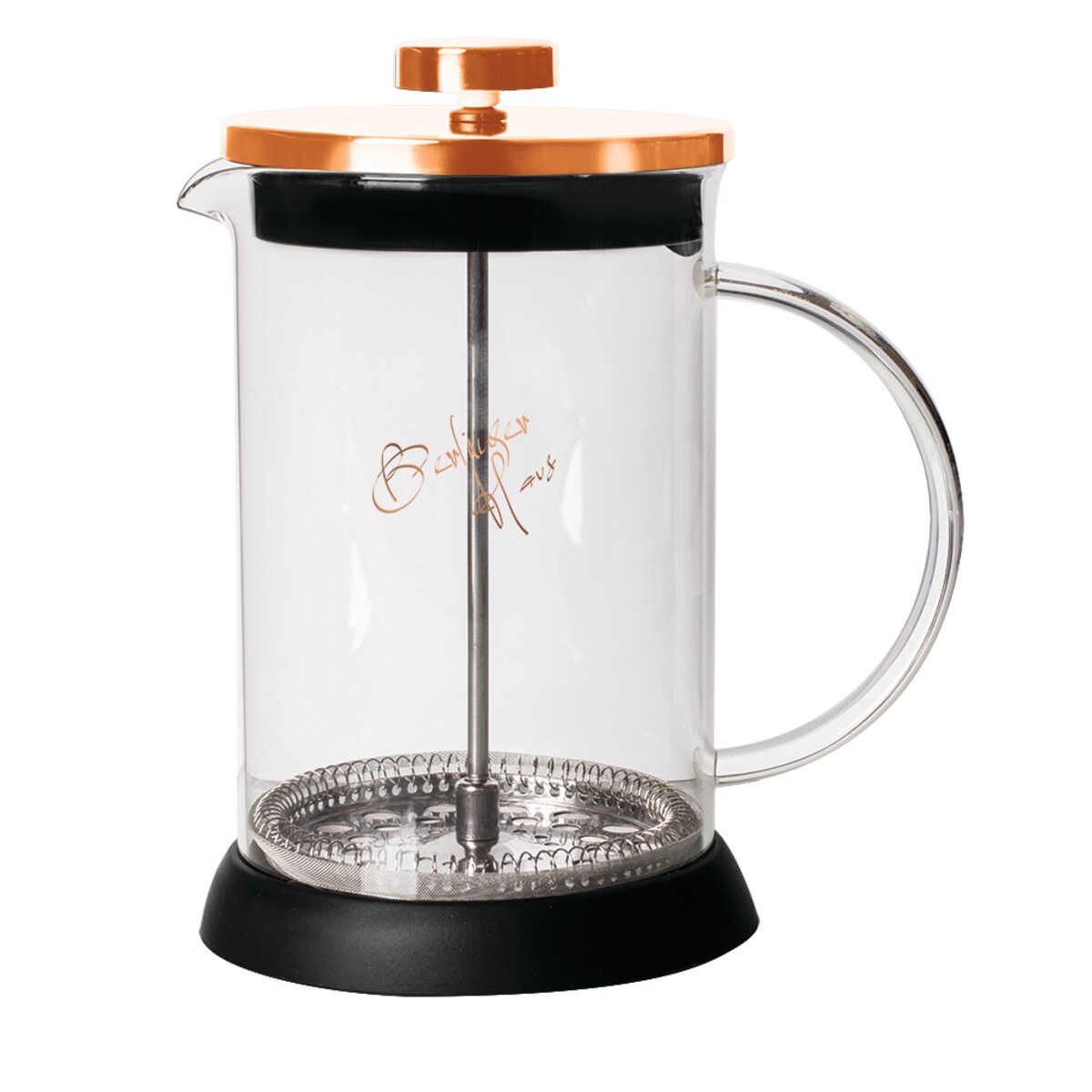 Zaparzacz tłokowy do herbaty kawy 350ml French Press BERLINGER HAUS Metallic Rose Gold