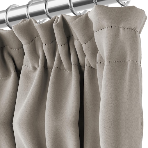 ZASŁONA ZACIEMNIAJĄCA GOTOWA NA TAŚMIE TUNEL ŻABKI 140x270 MATOWA GŁADKA