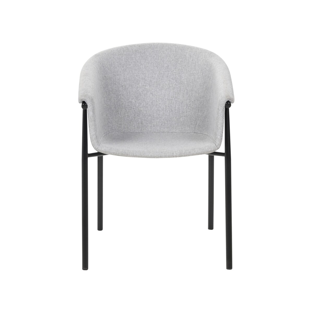 Zestaw 2 krzeseł do jadalni szary AMES