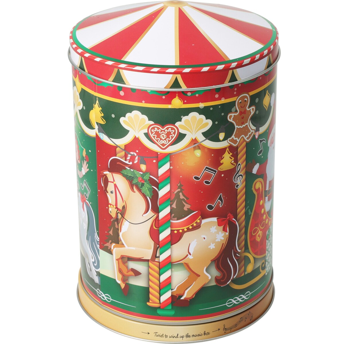 Puszka na ciastka STELLARI karuzela w parku, Ø 13,2 cm