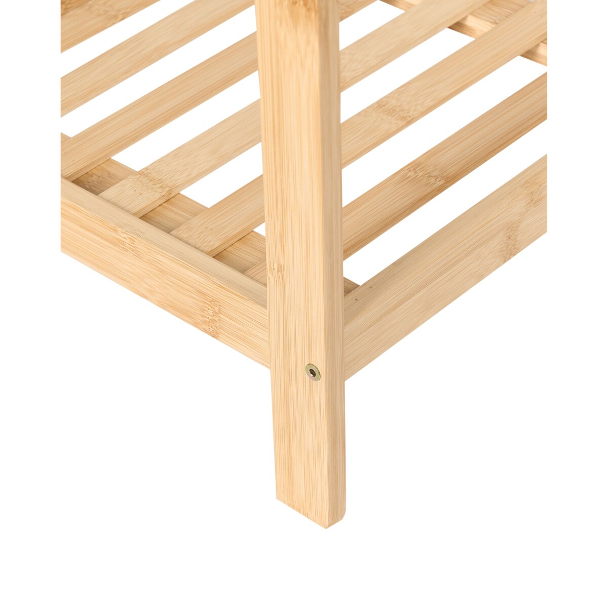 Stojak na ręczniki z półką YUNGAS Drewno bambusowe Jasnobrązowy