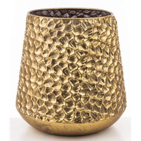 Osłonka metalowa złota 23x21x21 cm CHIUSURA