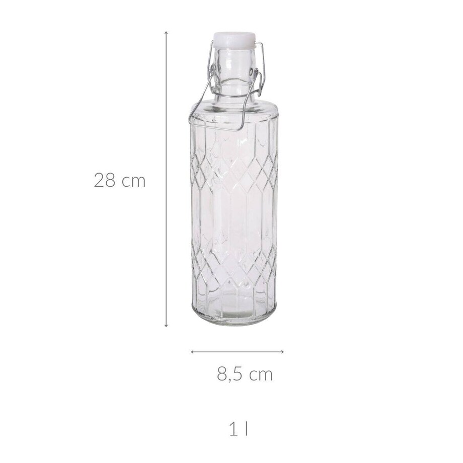 Butelka szklana z zamknięciem pałąkowym, 1 l