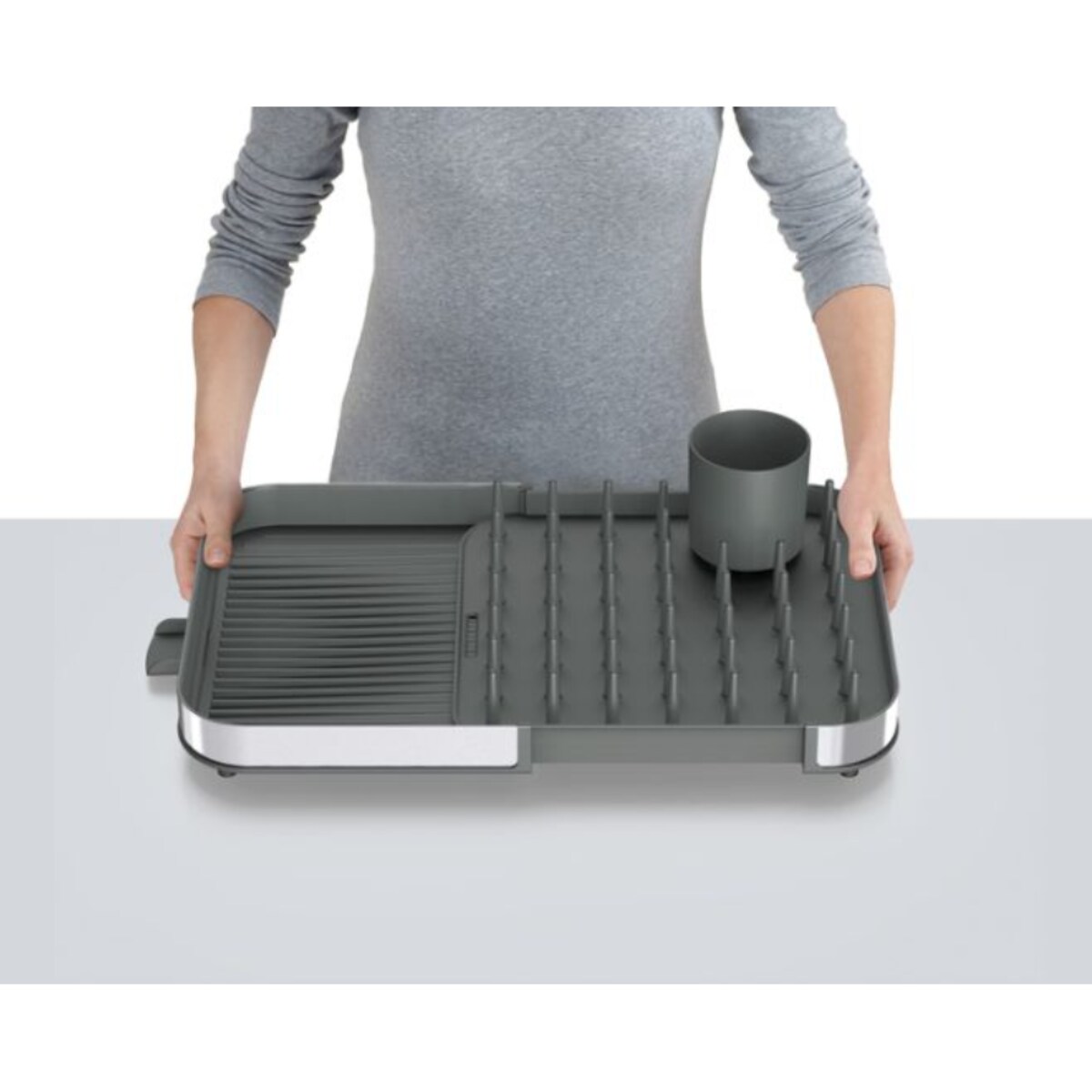 Rozsuwana suszarka do naczyń (stalowa) Extend Duo Joseph Joseph