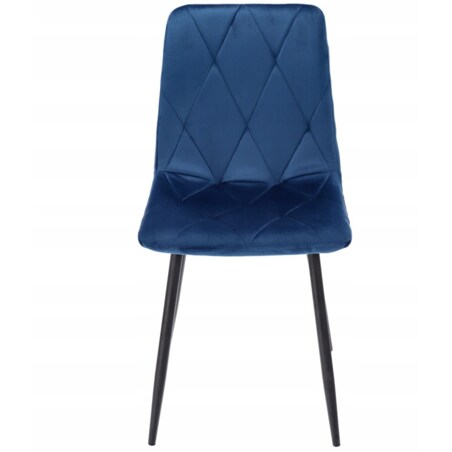 2 X Krzesło Do Jadalni Kuchni Stołu Zestaw Komplet Piado Granatowe