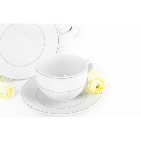 Komplet filiżanek 6os. (12el.) AMELIA SATYNA