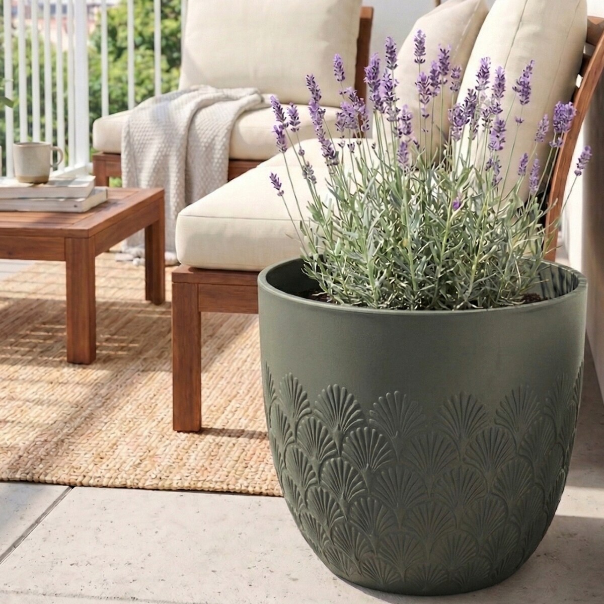 Donica Melody 40,6x40,6x35,6 cm zielona