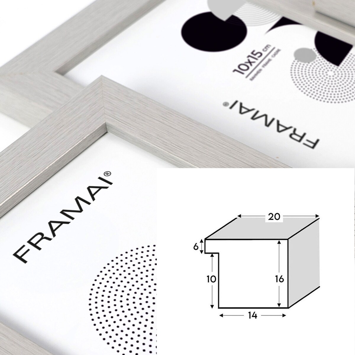 Multirama ramka na zdjęcia. Srebrna multirama na cztery zdjęcia 10x15 cm Ramka na zdjęcia 4 w 1 MULTI HEN S FRAMAI