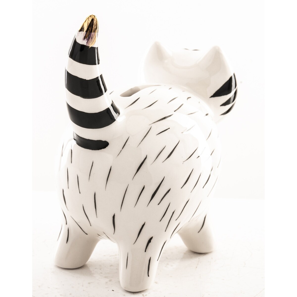 Skarbonka ceramiczna - 14,5x13x7,5 cm kotek GATTINO-2