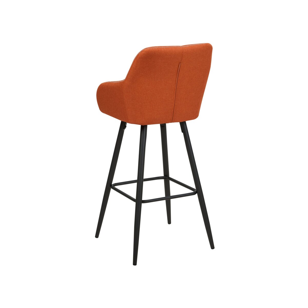 Zestaw 2 krzeseł barowych pomarańczowy DARIEN
