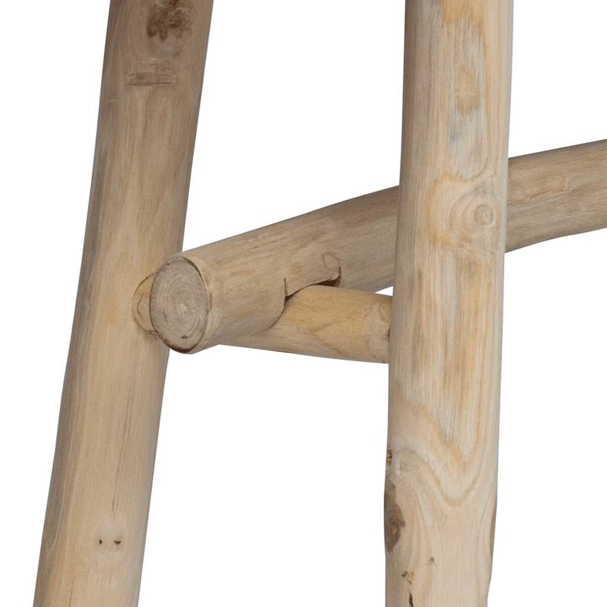 vidaXL Ławka z koziej skóry tekowej