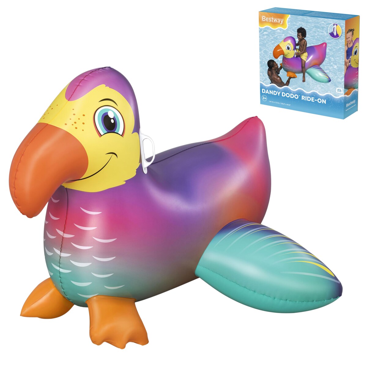 Dmuchany materac do pływania dla dzieci tukan wodny Bestway 41504