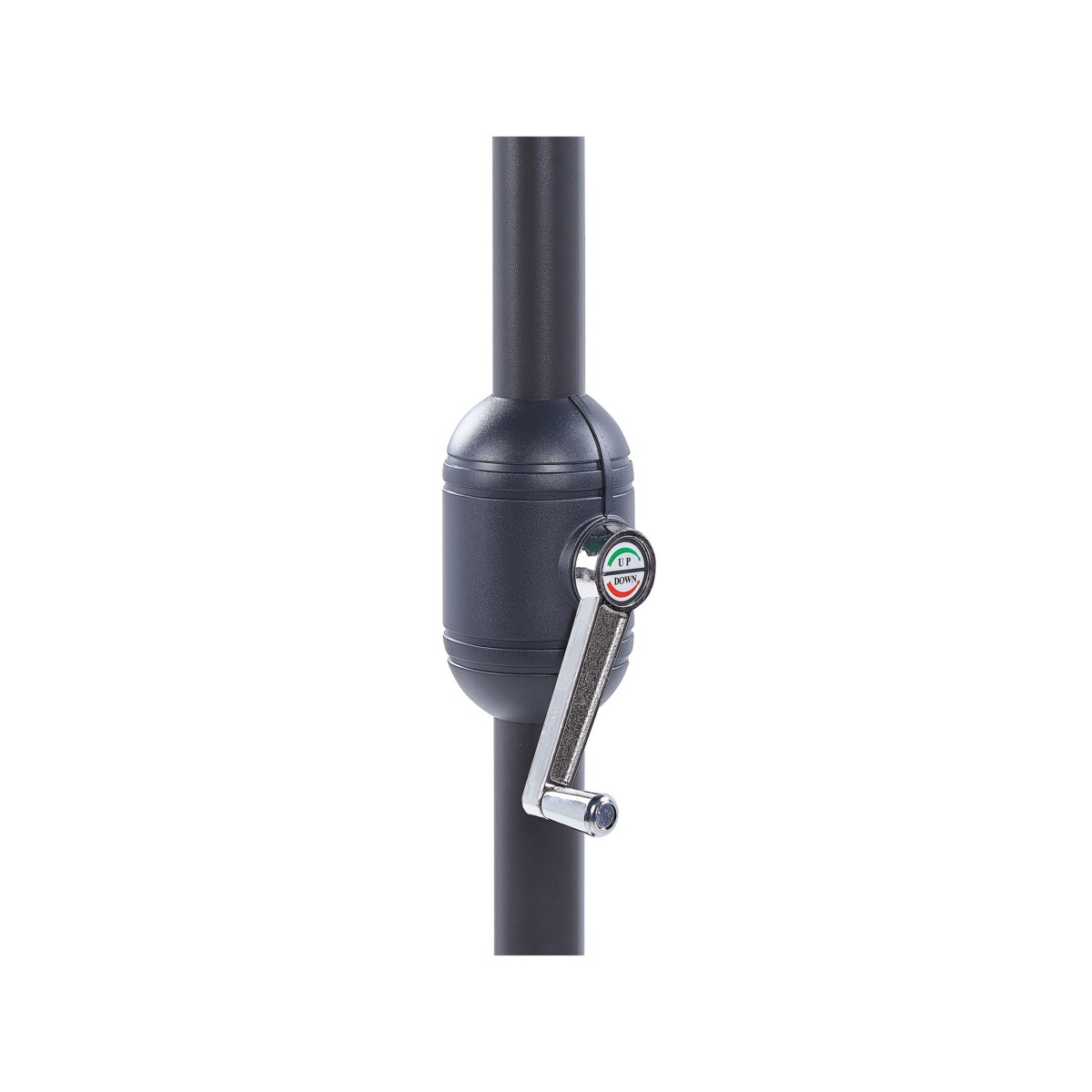 Parasol ogrodowy półokrągły 270 cm czarny GALATI