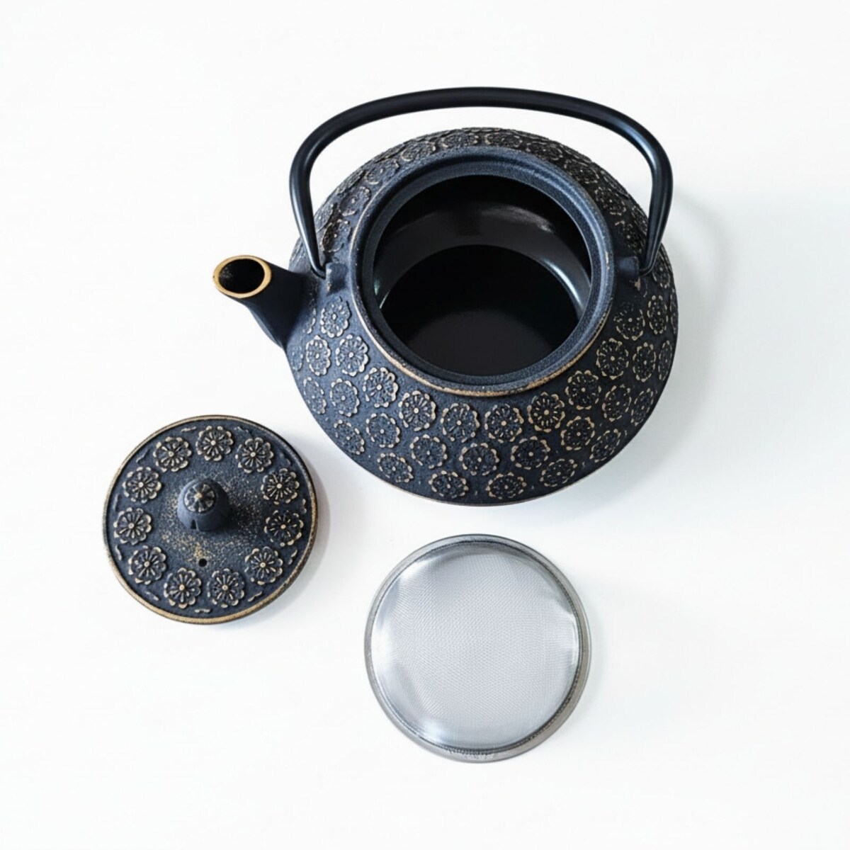 Czajnik żeliwny z zaparzaczem KUMO, 1000 ml