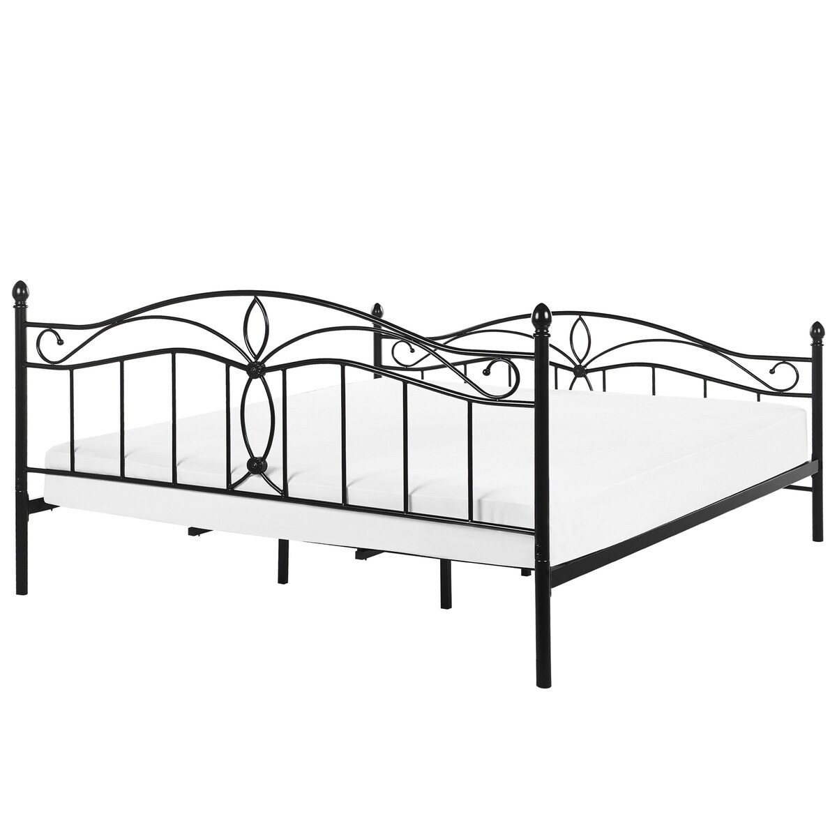 Łóżko Metal ANTLIA 180 x 200 cm Czarny