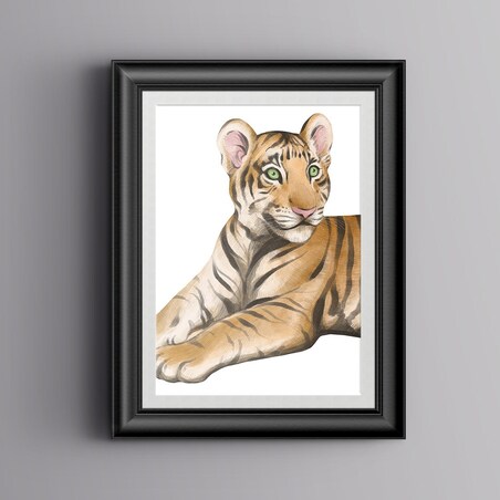 Plakat dla dzieci Tygrys 20x30