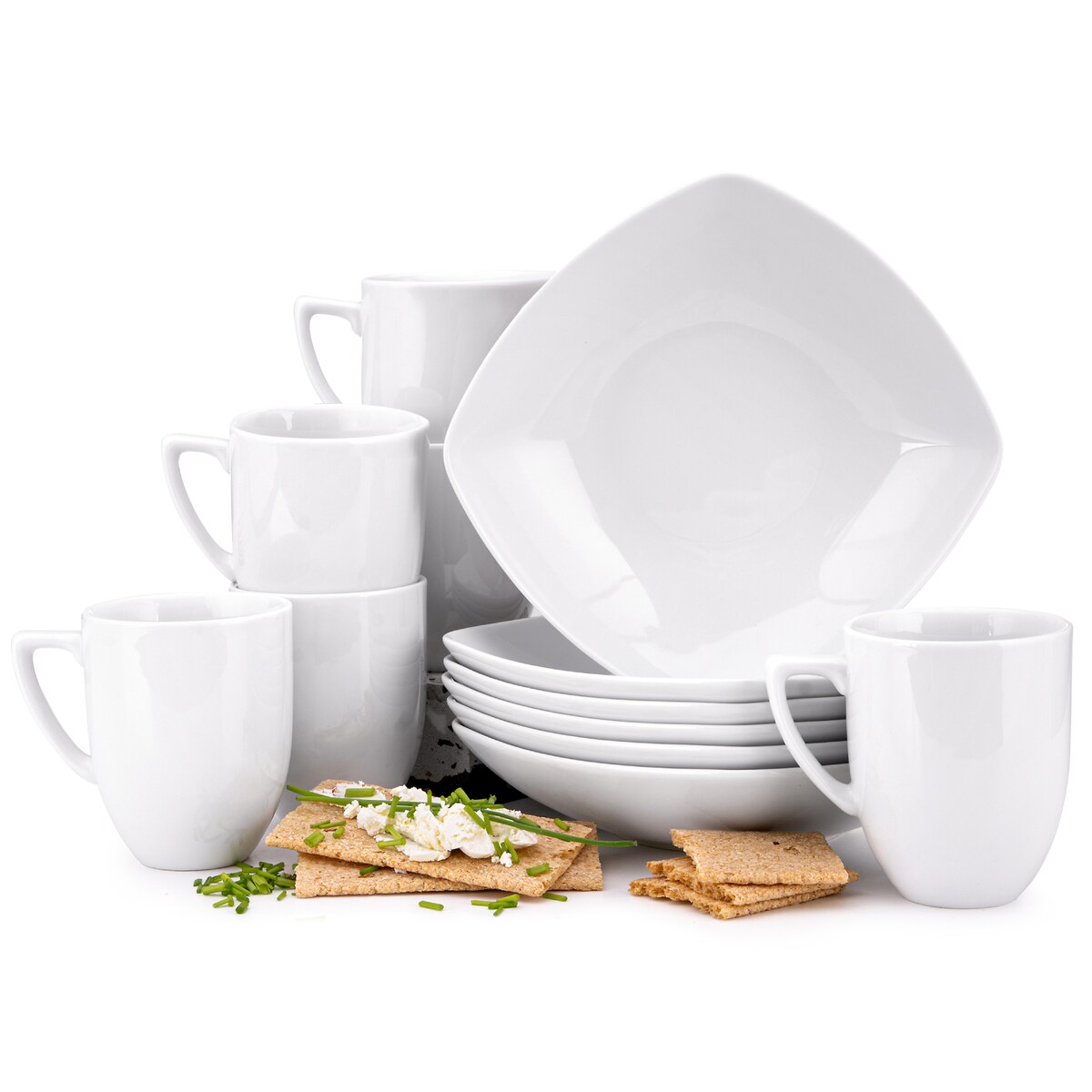 Konsimo CARLINA Zestaw śniadaniowy, 6 os. (12 el)