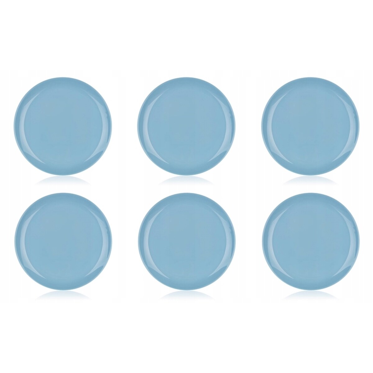 TALERZE DESEROWE 6szt x 19 cm NIEBIESKIE luminarc na ciasta desery jedzenie