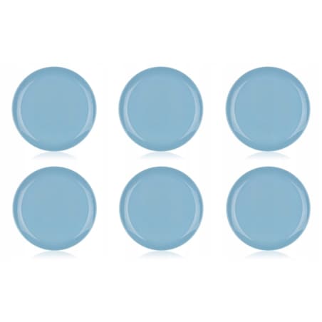 TALERZE DESEROWE 6szt x 19 cm NIEBIESKIE luminarc na ciasta desery jedzenie