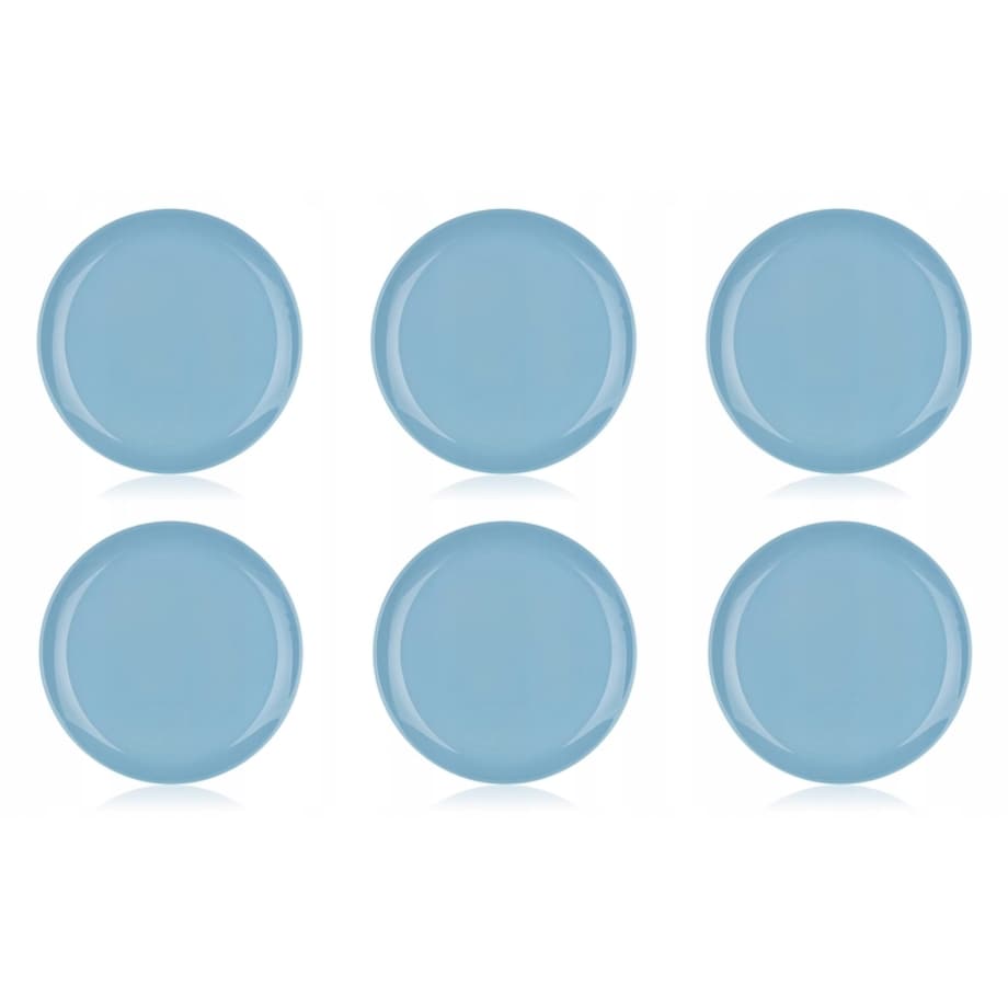 TALERZE DESEROWE 6szt x 19 cm NIEBIESKIE luminarc na ciasta desery jedzenie