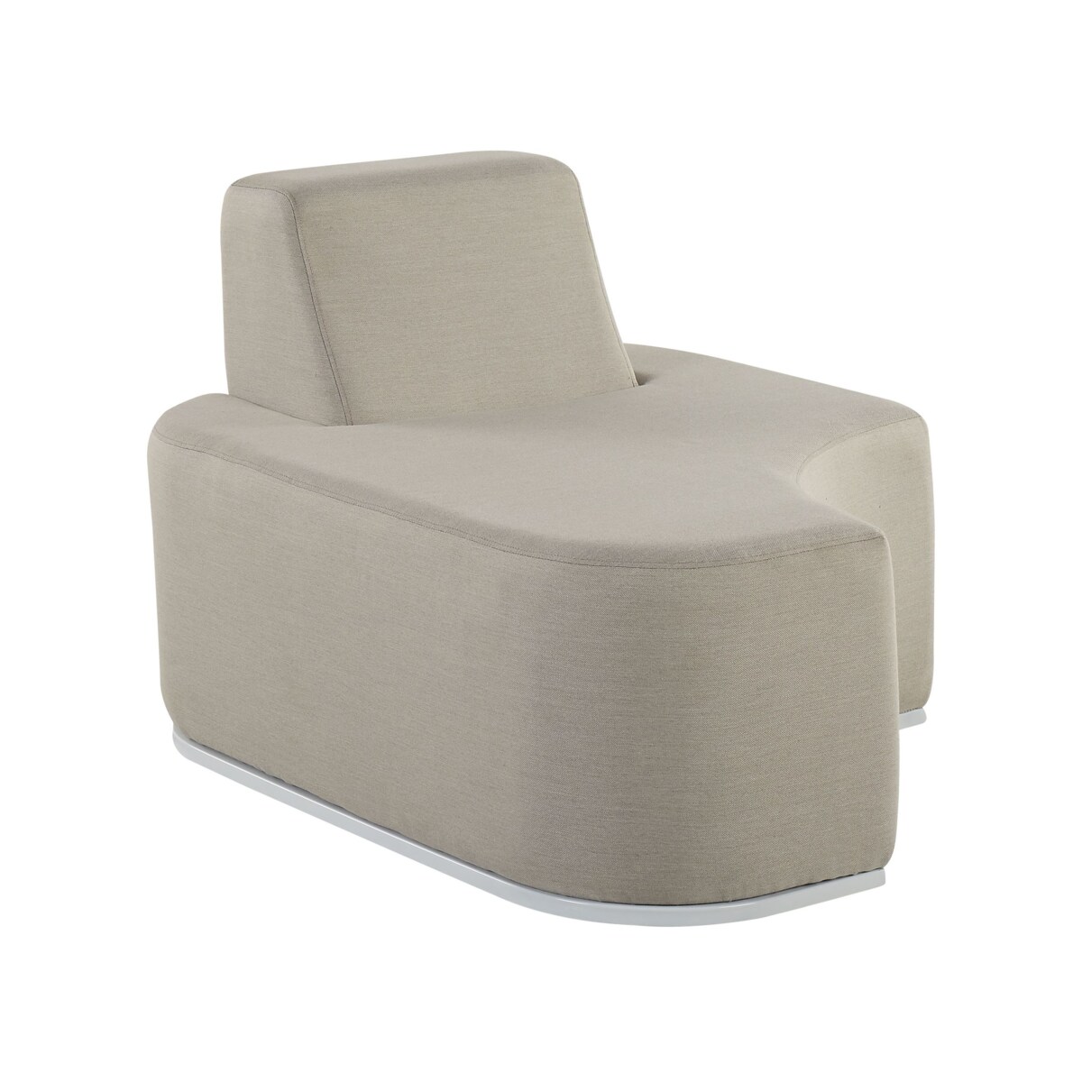 Zestaw ogrodowy ze stolikiem dla 4 osób FABRO Modułowy Jasnoszary