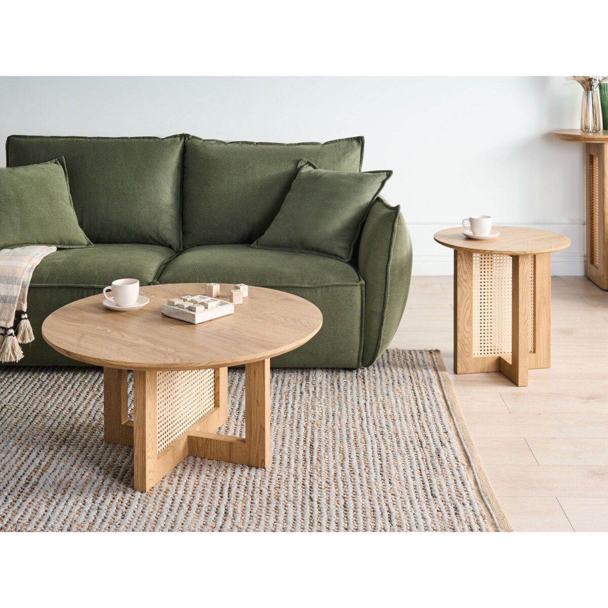 Stolik pomocniczy KARLO Jasnobrązowy