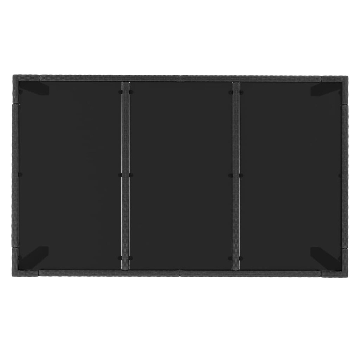 vidaXL 5-cz. zestaw mebli ogrodowych z poduszkami, czarny, polirattan