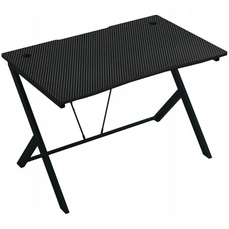 Biurko Stolik Gamingowe Komputerowe Loft Nowoczesne Czarne Carbon 100 Cm